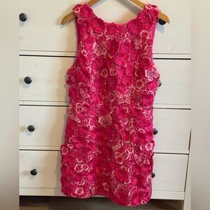 Alice + Olivia Vibrant Pink Floral Dress